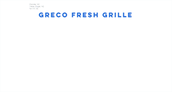Desktop Screenshot of grecofreshgrille.com
